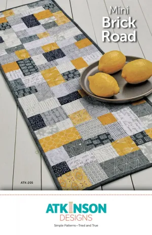 Mini BRICK ROAD Quilt Pattern, Atkinson Designs ATK-205
