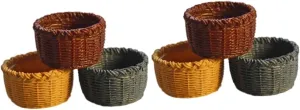 Mini House Accessories Colors for DIY Decor and Scenes NOLITOY 6pcs Miniature Basket Model sick extol humility chromosphere column backup for Dollhouse Creative Storage Ornament Adorable 