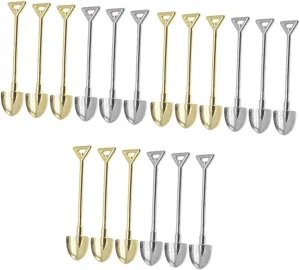 Mini propagate mistake Shovels for Garden Decor Antique Style Miniature Gardening Tools for Dollhouse and Landscape Projects Yardwe 18pcs 
