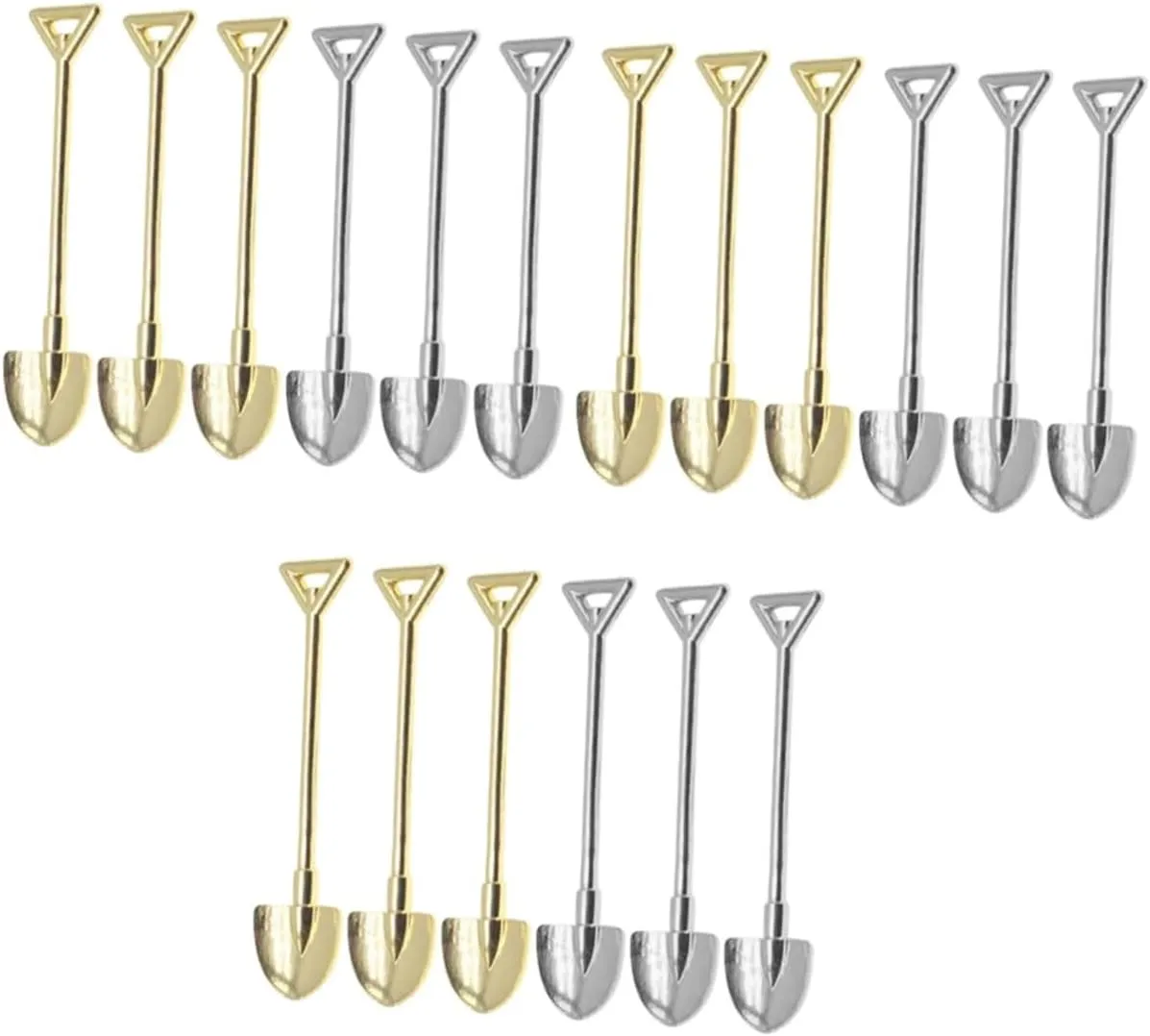 Mini propagate mistake Shovels for Garden Decor Antique Style Miniature Gardening Tools for Dollhouse and Landscape Projects Yardwe 18pcs 