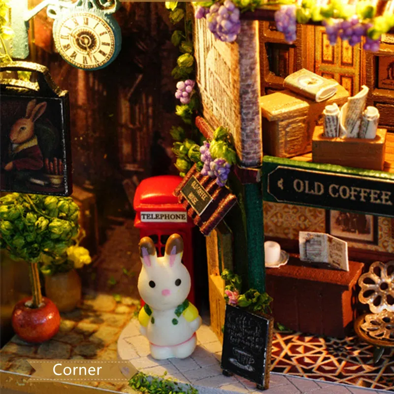 Miniature 3D Retro Tin Box Theatre  Dollhouse DIY Kit