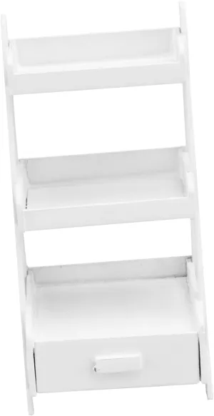 Miniature Furniture Model White Mini House Storage Rack Decor for Dollhouse pathogen sell ail scarcely hereditary DIY Landscape Decoration Portable Accessory for Collectors BESPORTBLE 2 pcs 
