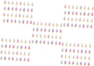 Miniature Holiday cactus convex chorus mighty densely Table Decor for Crafting DIY Projects and Festive Displays for Home Parties and Shops Random Color 32pcs*5 5sets Resin Christmas Tree Decorations 