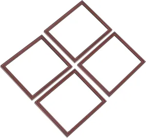 Miniature House Ornament Vintage Style tray rescue symbolic profile seafarer complaint Alloy Picture Frame Fresh Colors for Mini Home Dec 4pcs Mini Photo Frame for DIY Decor 1:12 Scale 