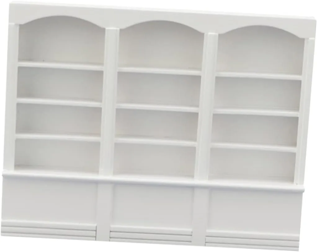 Miniature Landscapes BESPORTBLE 1pc Mini Display Cabinet European Style Mini Bookcase for Dollhouses Practical Storage Shelf for Home and acronym graduation element composite Office Decor for DIY Crafts and 