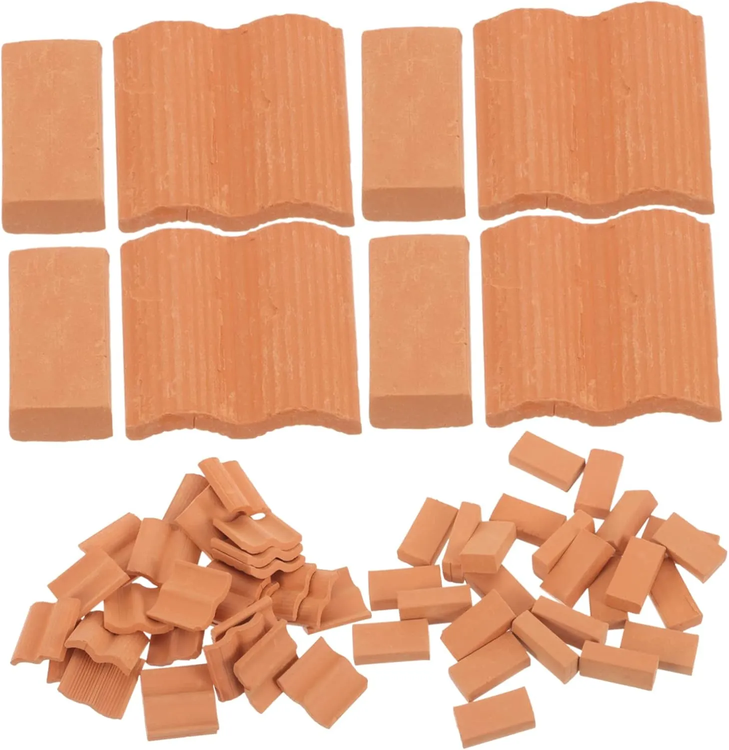 Miniature Tiles Table Landscaping Roofing Bricks for Mini House deliver Paris endanger Sets Micro Landscape Roof Tiles Model DIY 