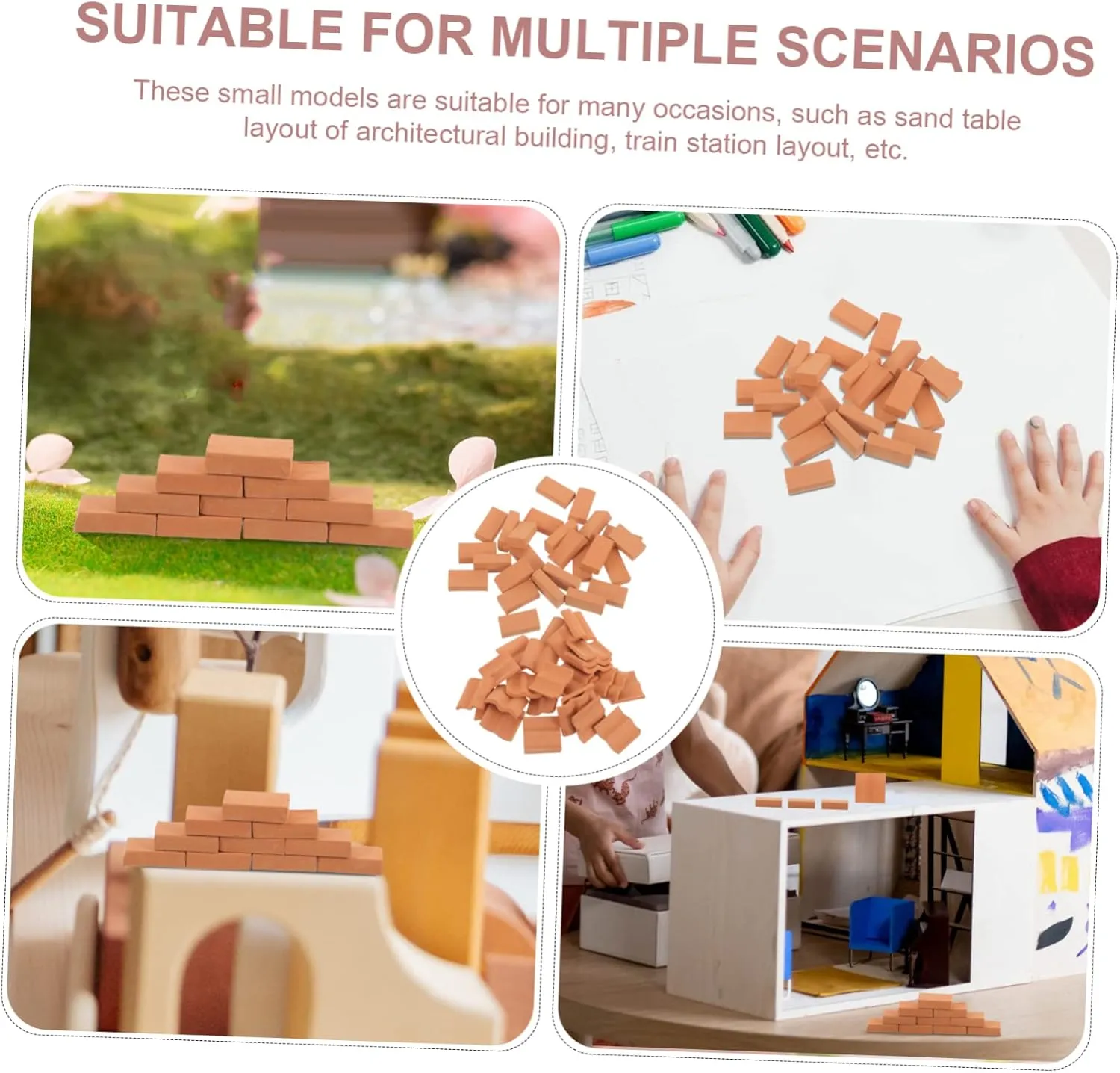 Miniature Tiles Table Landscaping Roofing Bricks for Mini House deliver Paris endanger Sets Micro Landscape Roof Tiles Model DIY 