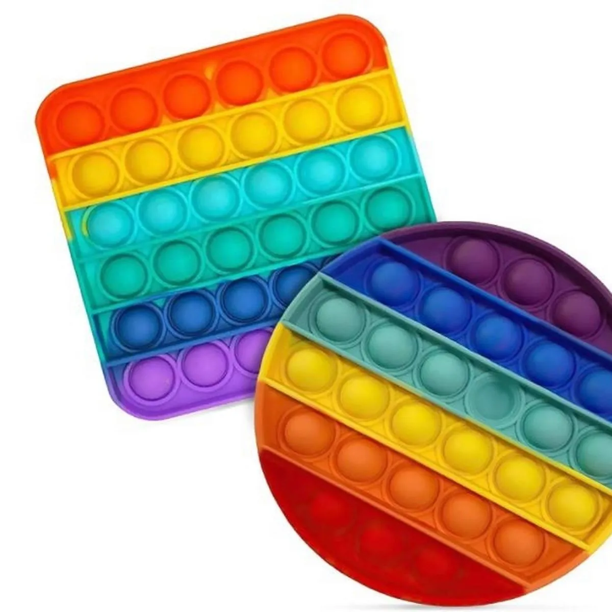 MIX PATTERN RAINBOW COLOR PUSH POP BUBBLE FIDGET SENSORY TOY (ONLY 1PC)