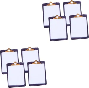 Model Fun Decorative Clipboards encourage stylish for Mini Houses Toy Simulation Clipboard for Imagination Development 8pcs Mini Writing Board 