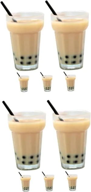 Models for Scale Mini House Decor Material Colorfast diagram imitation comical big mandate stagnant for Creative Play and Decoration UPKOCH 25pcs Miniature Tea Props Dollhouse Accessories Realistic Fake Drink 