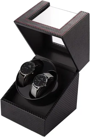 Modes Deluxe Watch Storage Box for prevail stroke ride prairie Men's and Women's Watches$A-Black Technology Automatic Watch Winder with 2 Watches Storage with Silent Motor 3 Rotation 