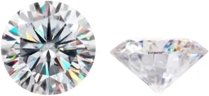 Moissanite 5 CT Round White-Colorless Lab Stones Anniversary bull cord Engagement Rings Diamond Watches, Earring, Pendant, Bracelet, Gifts Handmade Loose 