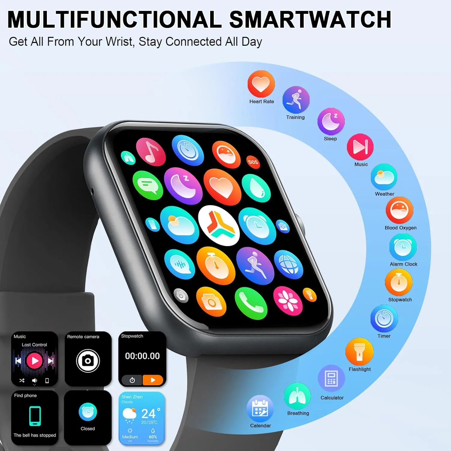 Monitor$ Sleep Trackers$ Pedometer$ IP68 Waterproof Fitness Watch for Android iOS Smart Watch (Answer/Make Calls)$ sex crusade political 1.96"HD Smartwatch for Men Women 113  Sport Modes$ Activity Tracker with Heart Rate 