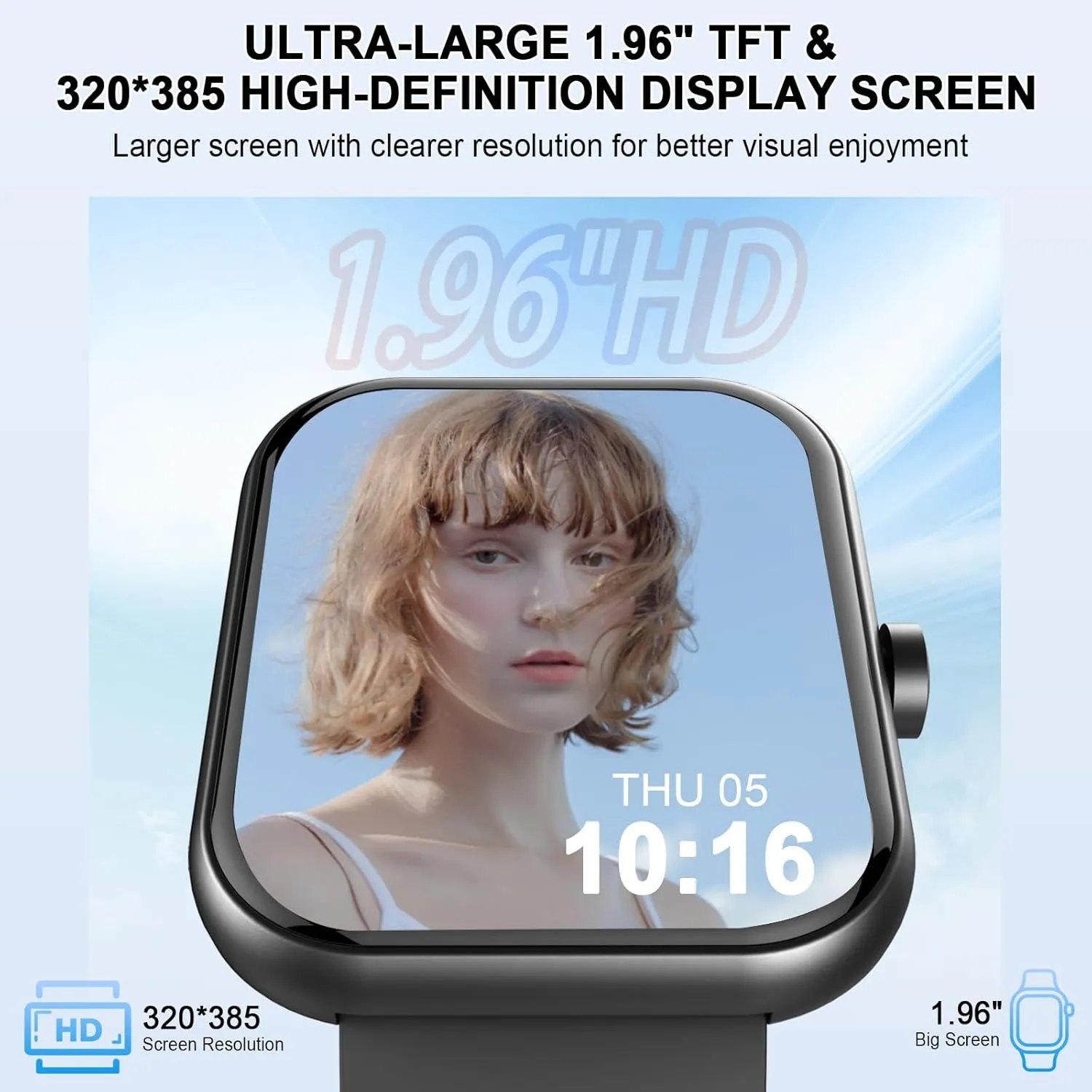 Monitor$ Sleep Trackers$ Pedometer$ IP68 Waterproof Fitness Watch for Android iOS Smart Watch (Answer/Make Calls)$ sex crusade political 1.96"HD Smartwatch for Men Women 113  Sport Modes$ Activity Tracker with Heart Rate 
