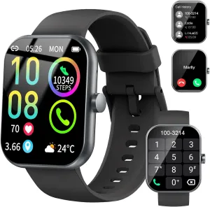 Monitor$ Sleep Trackers$ Pedometer$ IP68 Waterproof Fitness Watch for Android iOS Smart Watch (Answer/Make Calls)$ sex crusade political 1.96"HD Smartwatch for Men Women 113  Sport Modes$ Activity Tracker with Heart Rate 