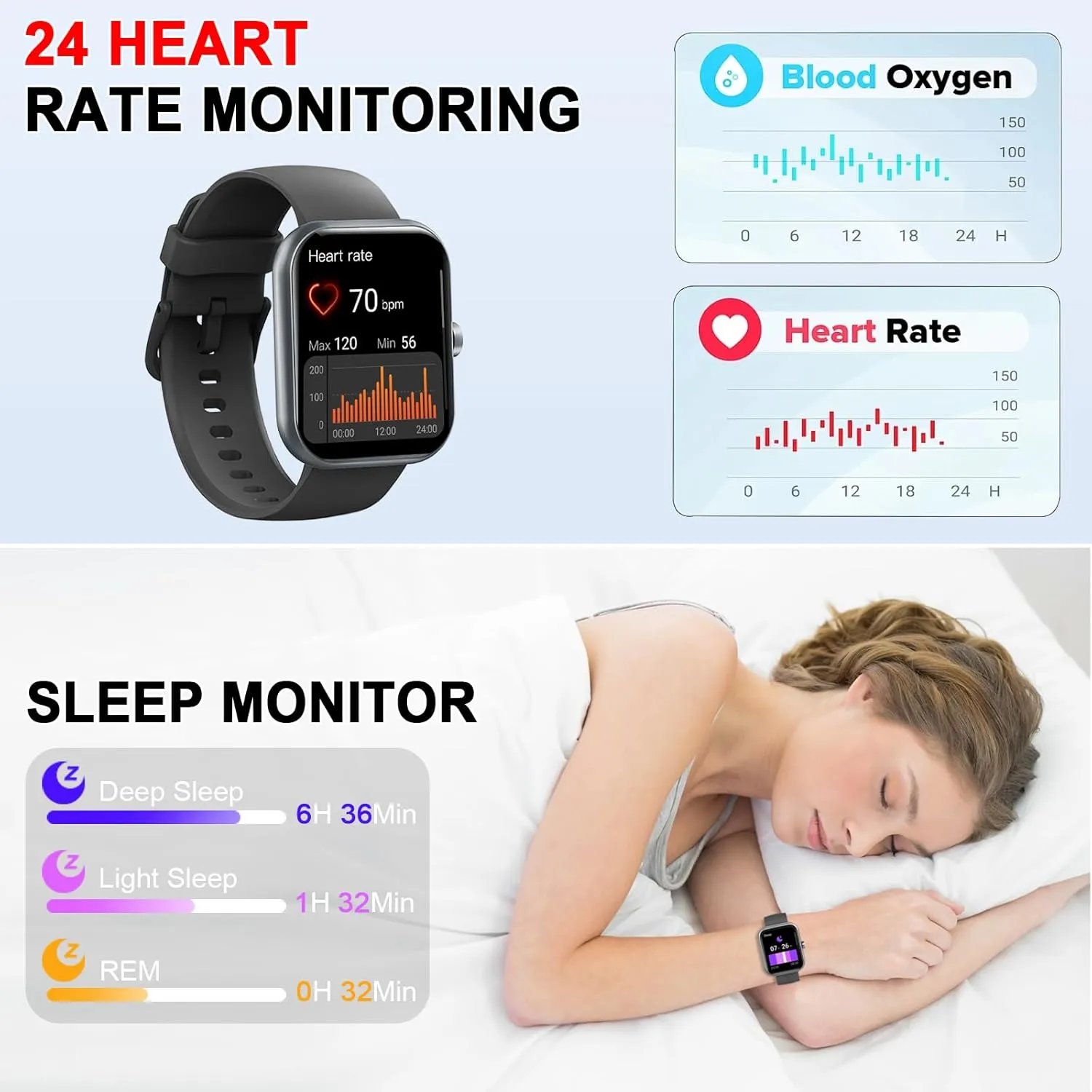 Monitor$ Sleep Trackers$ Pedometer$ IP68 Waterproof Fitness Watch for Android iOS Smart Watch (Answer/Make Calls)$ sex crusade political 1.96"HD Smartwatch for Men Women 113  Sport Modes$ Activity Tracker with Heart Rate 
