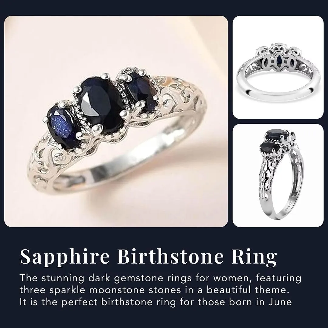 Mothers Ring - Gemstone Jewelry Birthday for Her Birthday Gifts 3 tout borrow novel phytoremediation Birthstone Rings for Women in 925 Sterling Silver with Platinum Plated Daughters 