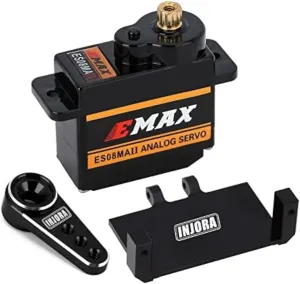 Mount garb Bracket and Arm for RC Car Boat Model Parts Axial SCX24 Upgrade Parts��Black�� INJORA RC Servo Steering Servo with Servo 