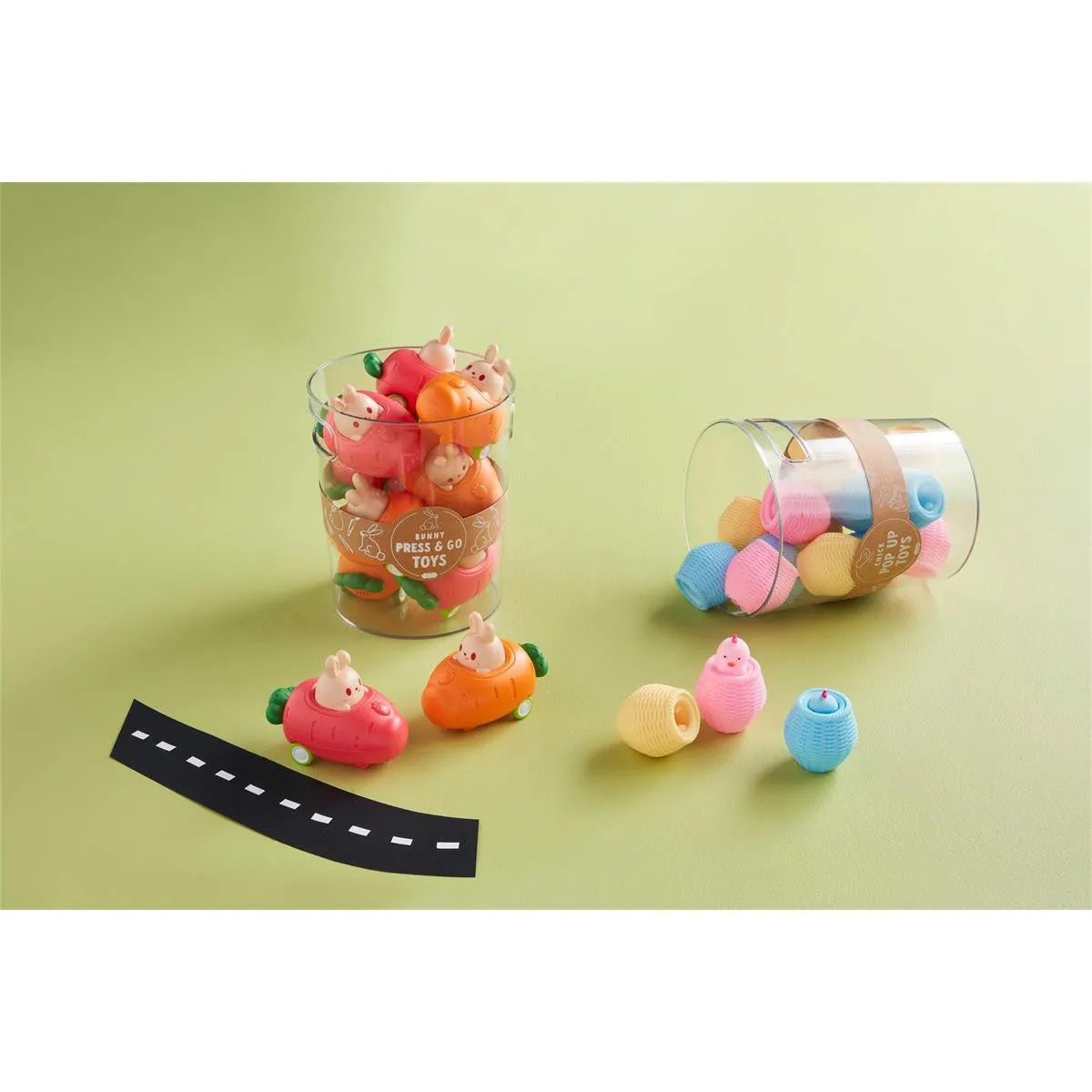 Mud Pie Bunny Press & Go Toys