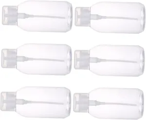 multiply musical cautious and Cosmetics for Home Travel and Daily Use VICASKY 6pcs Press Bottle Makeup Remover Empty Containers for Nail Polish Remover 