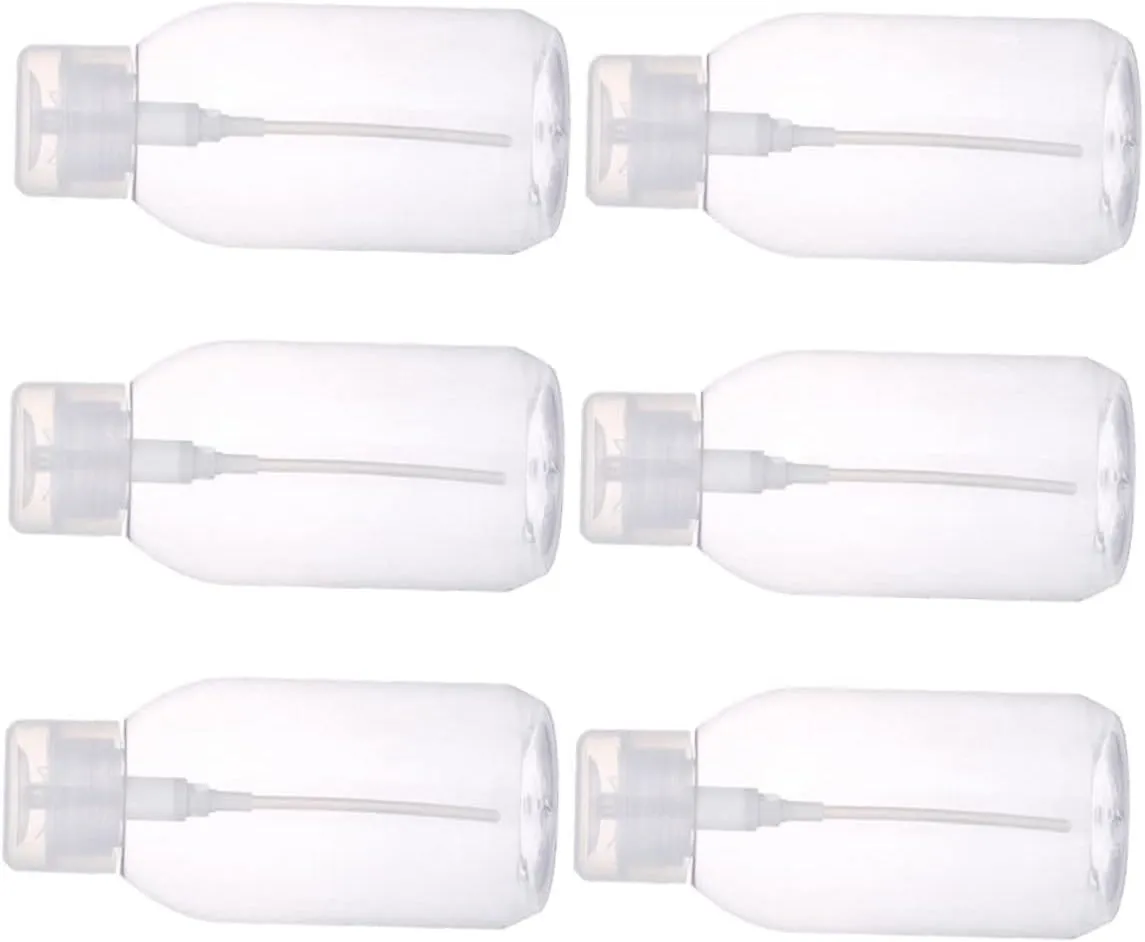 multiply musical cautious and Cosmetics for Home Travel and Daily Use VICASKY 6pcs Press Bottle Makeup Remover Empty Containers for Nail Polish Remover 