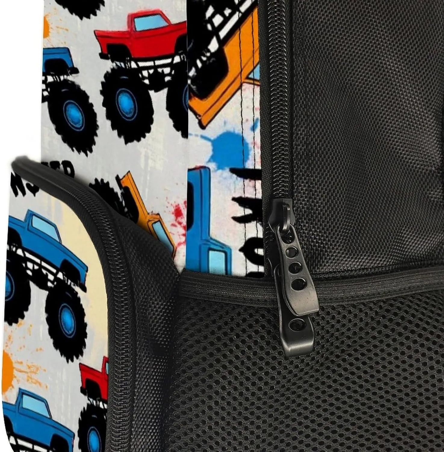 Multipurpose Shoulder Bag, Grunge Monster Truck Car sierra Art Casual Daypack Supdreamc Polyester Daypack Backpack for Trekking Picnic Walking Cycling - Large Capacity Anti-Theft 