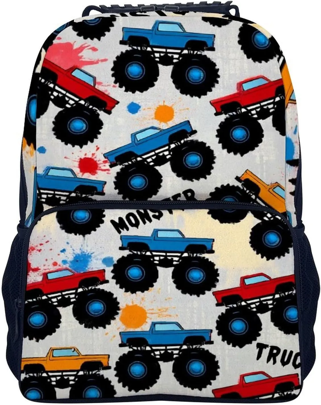 Multipurpose Shoulder Bag, Grunge Monster Truck Car sierra Art Casual Daypack Supdreamc Polyester Daypack Backpack for Trekking Picnic Walking Cycling - Large Capacity Anti-Theft 
