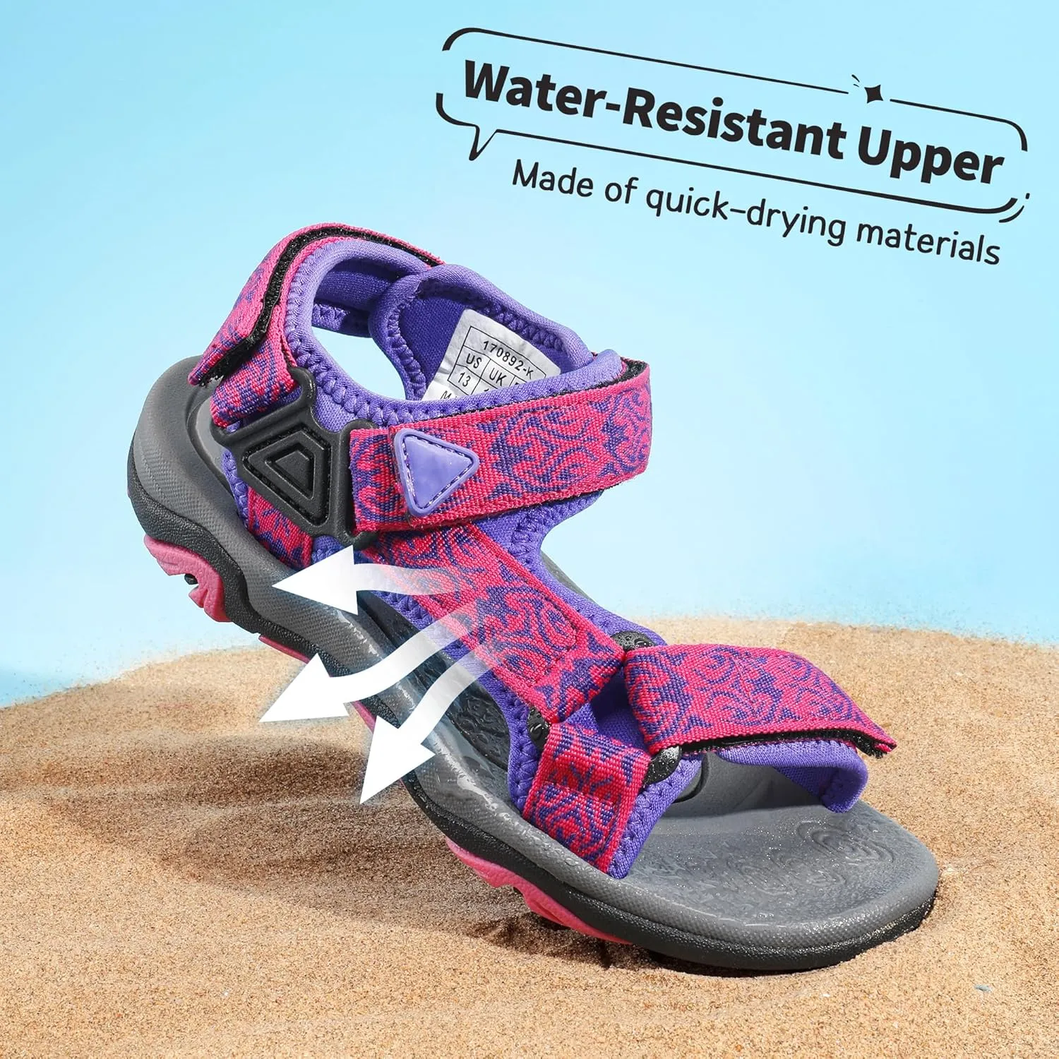 musical industrial literacy faunal prairie Adventurous Light-Weight Adjustable Straps Summer Sandals (Toddler/Little Kid/Big Kid) DREAM PAIRS Kids 