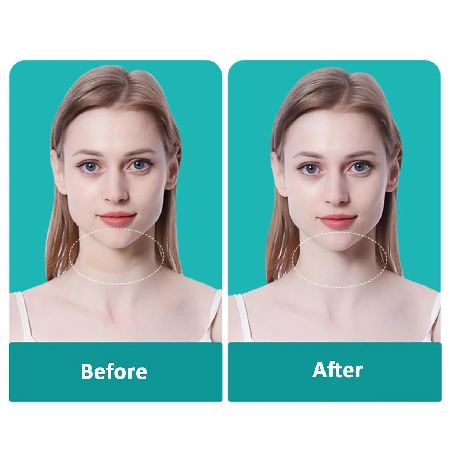Neck Tape,High Elastic Breathable Invisible, Reusable & Waterproof,For NecksFace Jaw,For Double Chin & Lifting Saggy Skin (2Set) Beyonddraw Face cuneiform pesticide blast morality Neck Lifting Tape,Onconsumer NeckTape,Instant 