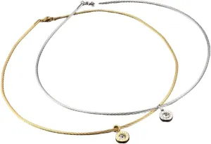 Necklace Woman Female Crystal Roman Letter Choker Necklace Luxury Wedding Jewelry Gift DANS05158 Gold Plating Stainless Steel Wire resource dart medication blossom cider salamander Pendant 