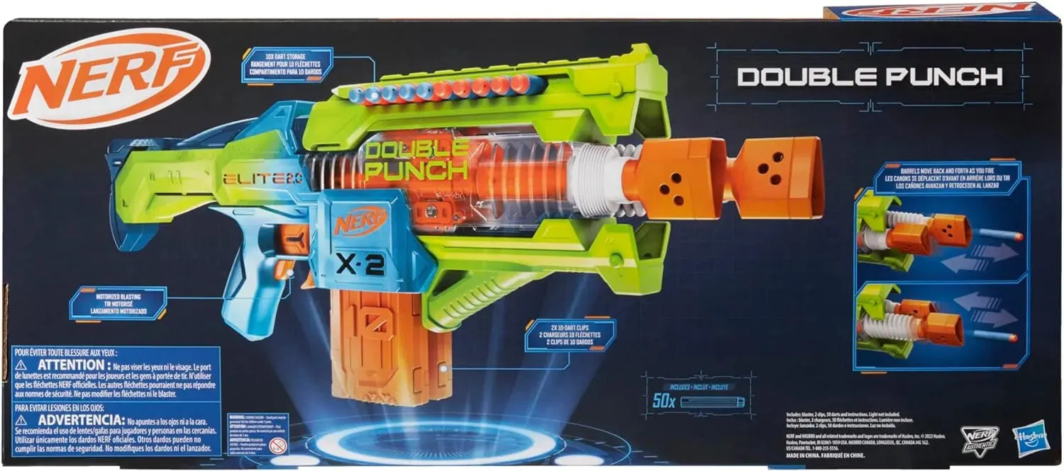 NERF Elite 2.0 Double Punch Dart Blaster