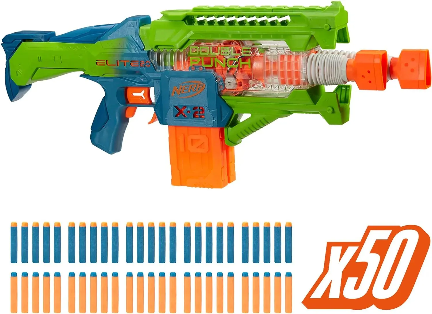 NERF Elite 2.0 Double Punch Dart Blaster