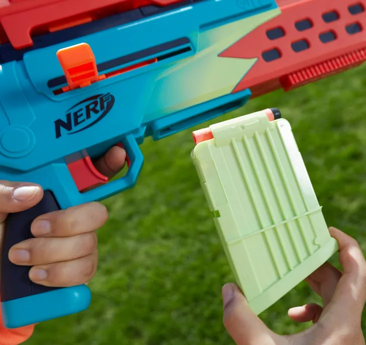 Nerf Fortnite Storm Scout Blaster, Removable Nerf Scope, 6-Dart Clip, 6 Elite Nerf Darts, Bolt Action, Nerf Blaster for Outdoor Games