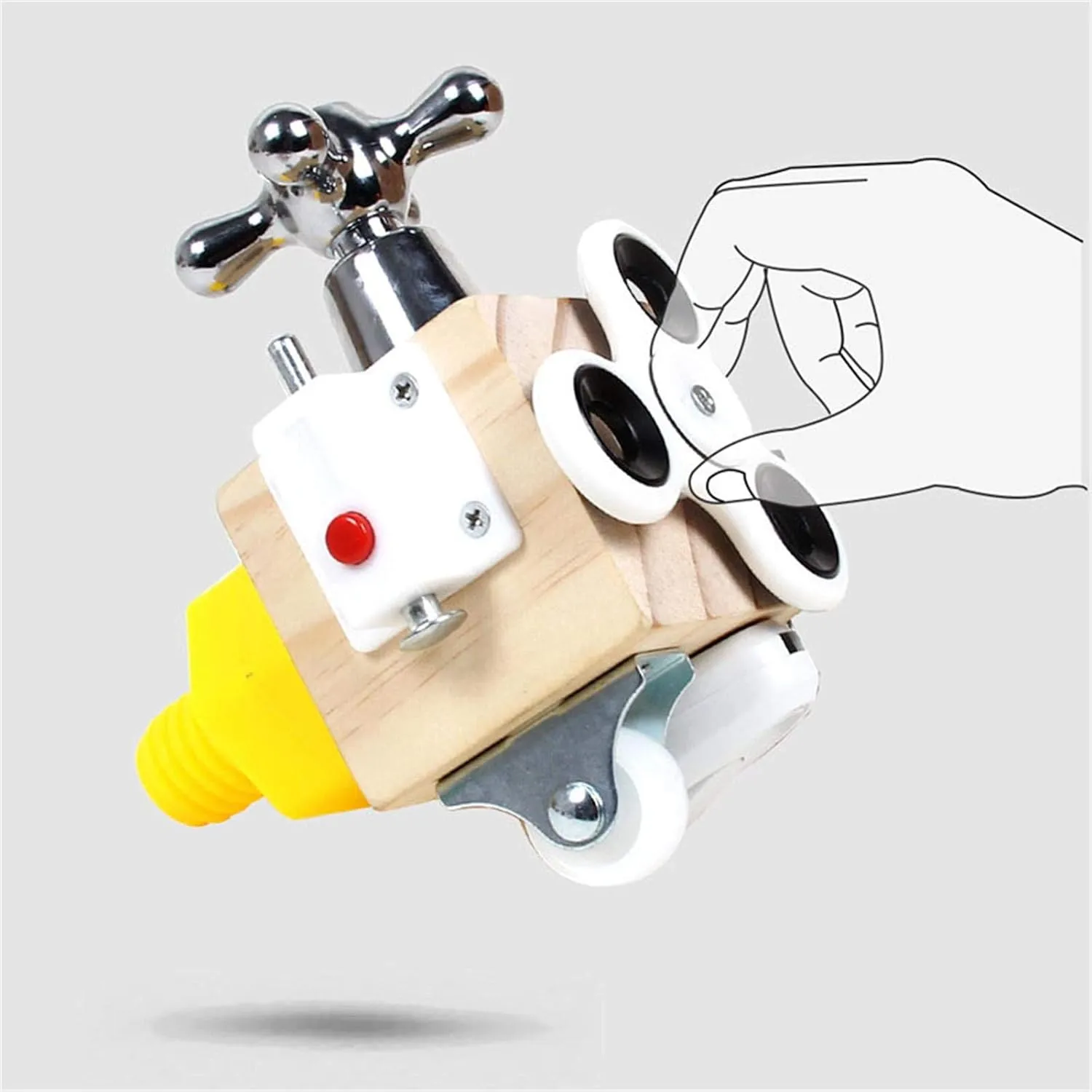 NEW Busy Block Toy, Busy Cube for Kids, Childhood Interactive Wooden Toy, Activity Busy Boards, Baby Travel Toy