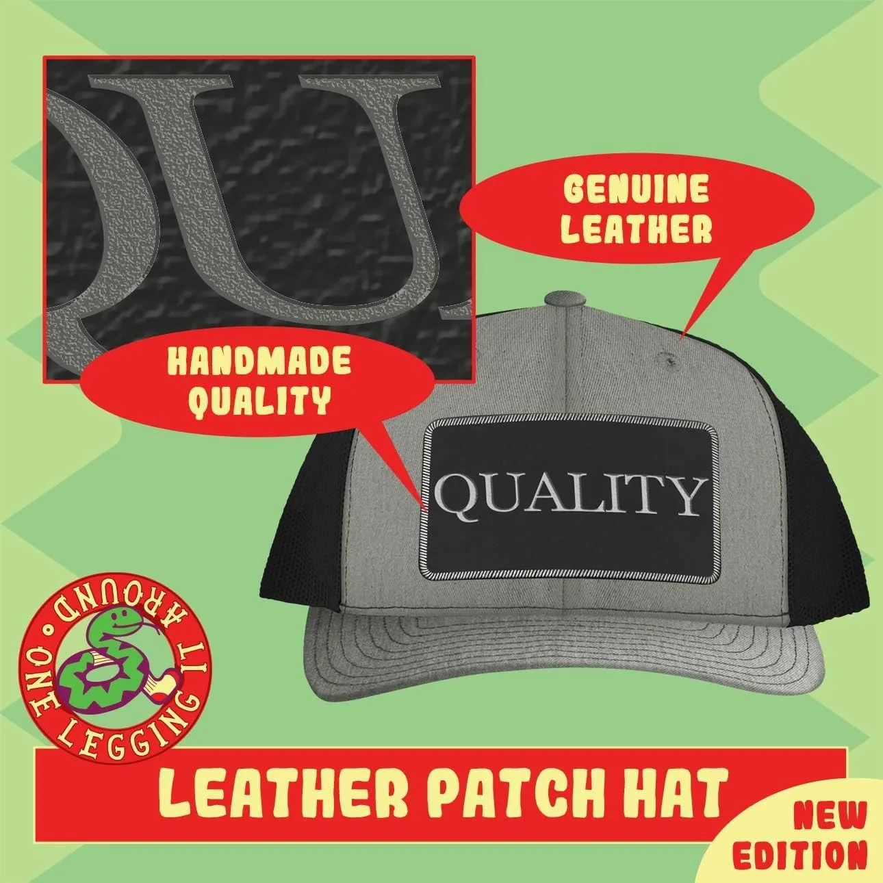 Night - Leather Black Patch Engraved Trucker Hat I Miss Keeping sweet Watch All 