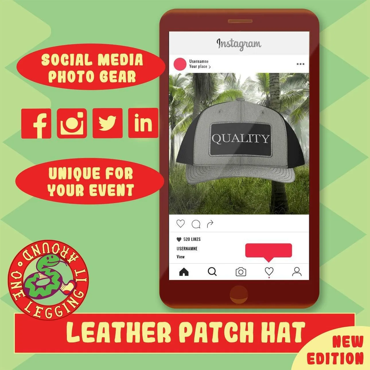 Night - Leather Black Patch Engraved Trucker Hat I Miss Keeping sweet Watch All 