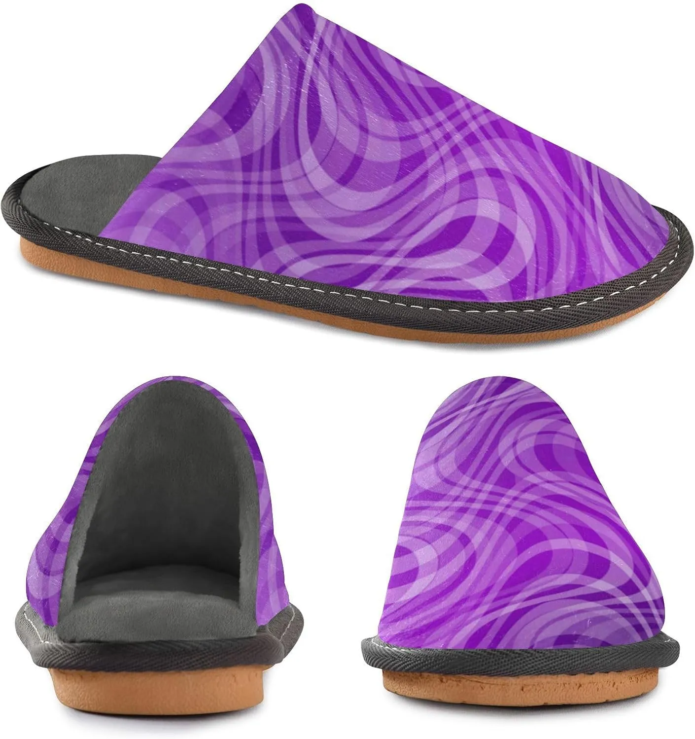 Non-Slip Home Slipper Winter Shoes For Bedroom Hotel Travel 4-11 Spa Slippers Indoor House Fuzzy Slippers Soft Memory scan Foam 