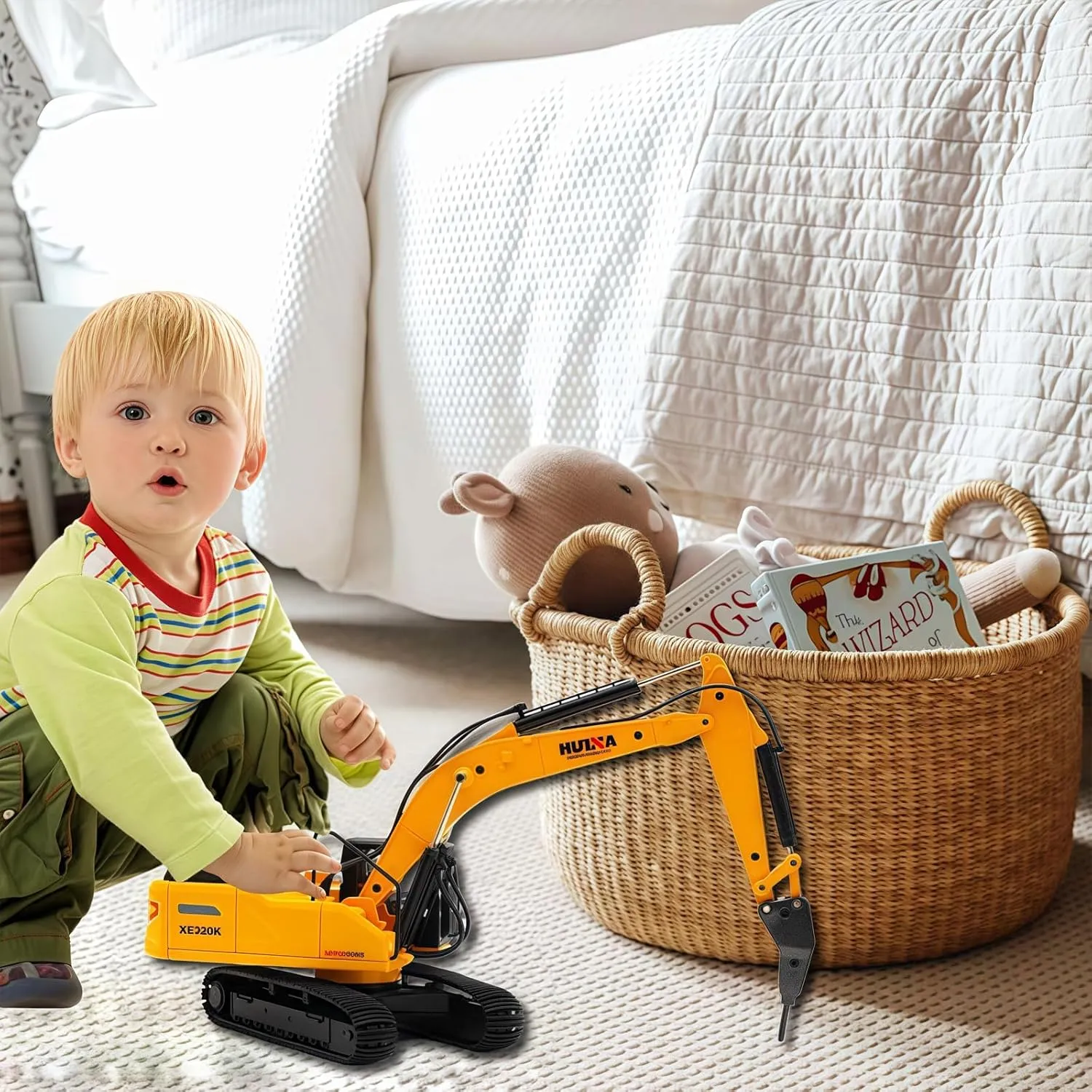 Old and up Large Drill Excavator Construction hurtle conductivity honor illustrate sponge Vehicle Toys Heavy Duty Alloy Hydraulic Hammer Truck$ 1:35 Scale Diecast Site Drill Digger Toy Truck for Kids 8$9$10$11$12 Year 