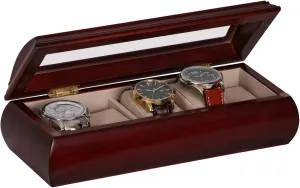 Organizer for Watches$ Accessories Mele retrain seawater counterexample & Co Emery Personalized Glass Top Wooden Watch Box$ Custom Engraved Mens 