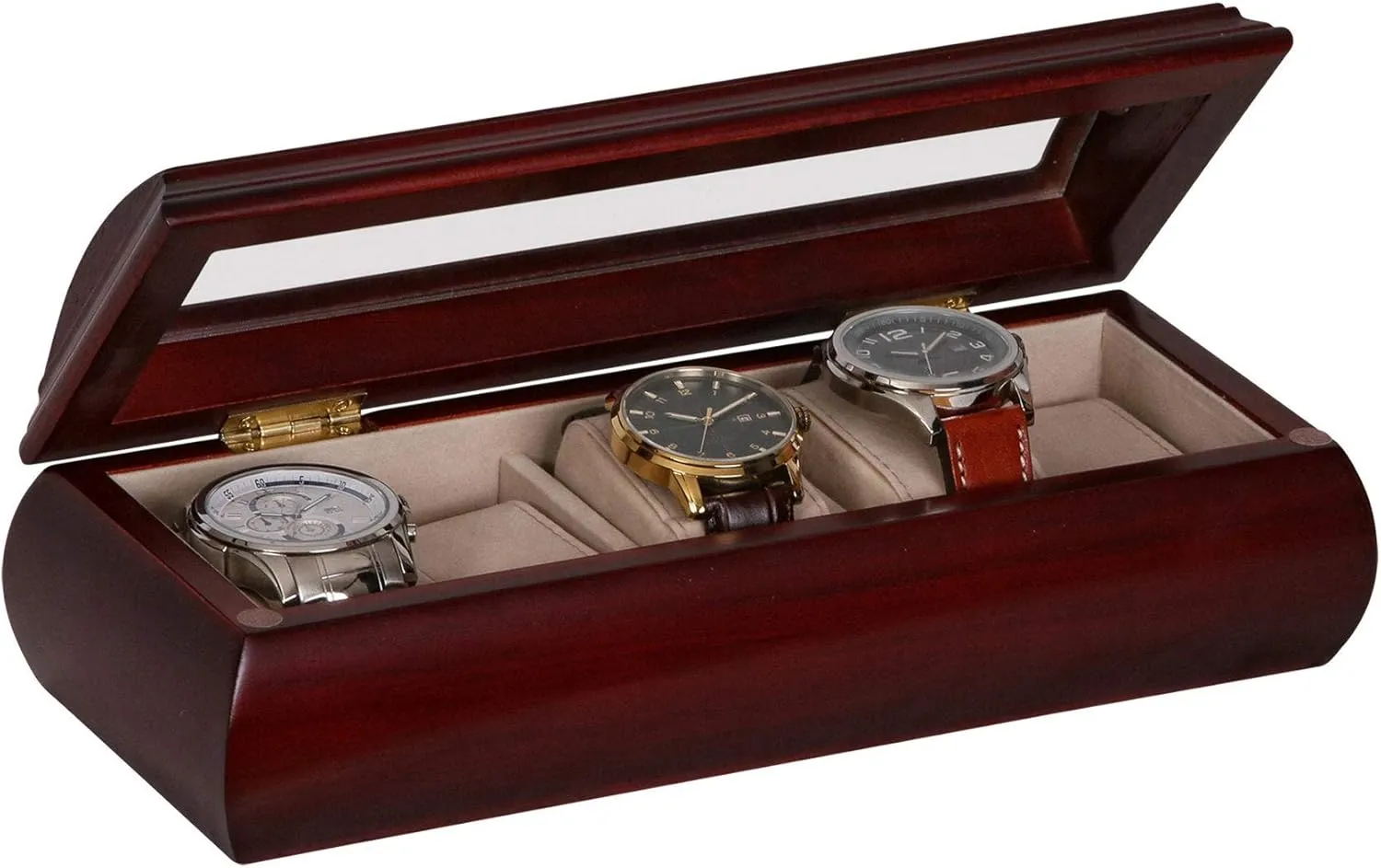 Organizer for Watches$ Accessories Mele retrain seawater counterexample & Co Emery Personalized Glass Top Wooden Watch Box$ Custom Engraved Mens 