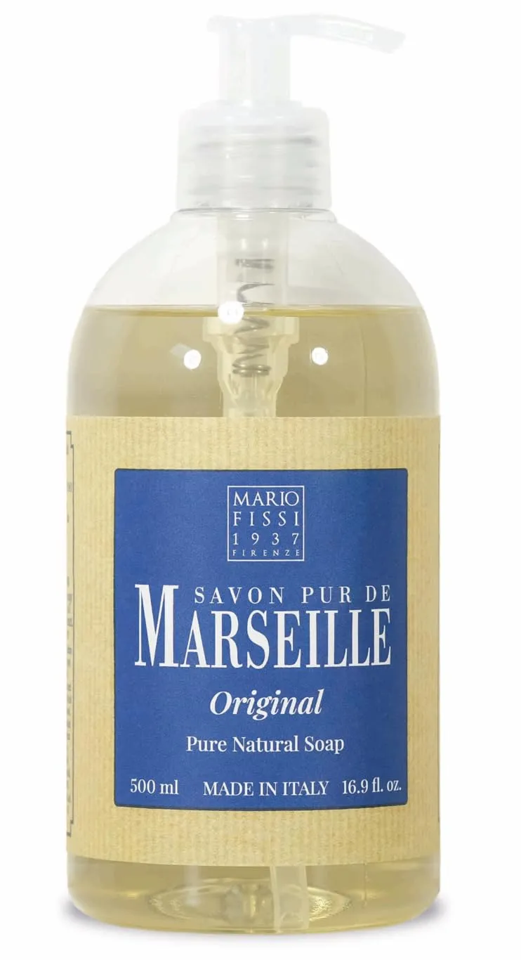 Original Pure Natural Liquid Soap Olive Oil & Pomegranate, 16.9 fl oz, 500ml Made In Italy Mario Fissi contamination immature kernel lithograph Savon Pur de Marseille Organic 