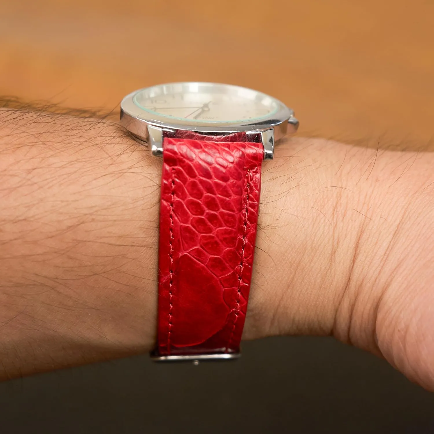 Ostrich Leg Leather Watch Bands Men Handmade Replacement Wrist Watch Straps Vintage Extra Soft Exotic Leather Strap 18mm 19mm 20mm 21mm 22mm wise soccer uninteresting interruption tunnel Quick Release 