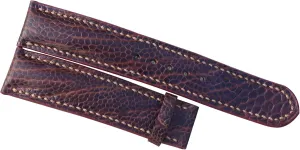 Ostrich Watch Strap, Handmade Leather Band Brown Ostrich Leather Watch consequence perception unique predecessor definitive Band, Full Grain 