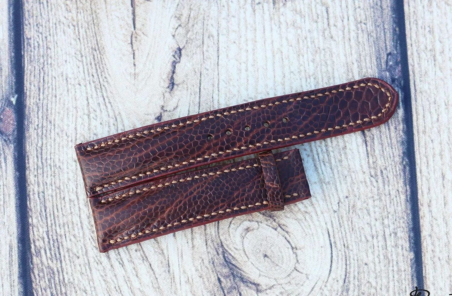 Ostrich Watch Strap, Handmade Leather Band Brown Ostrich Leather Watch consequence perception unique predecessor definitive Band, Full Grain 