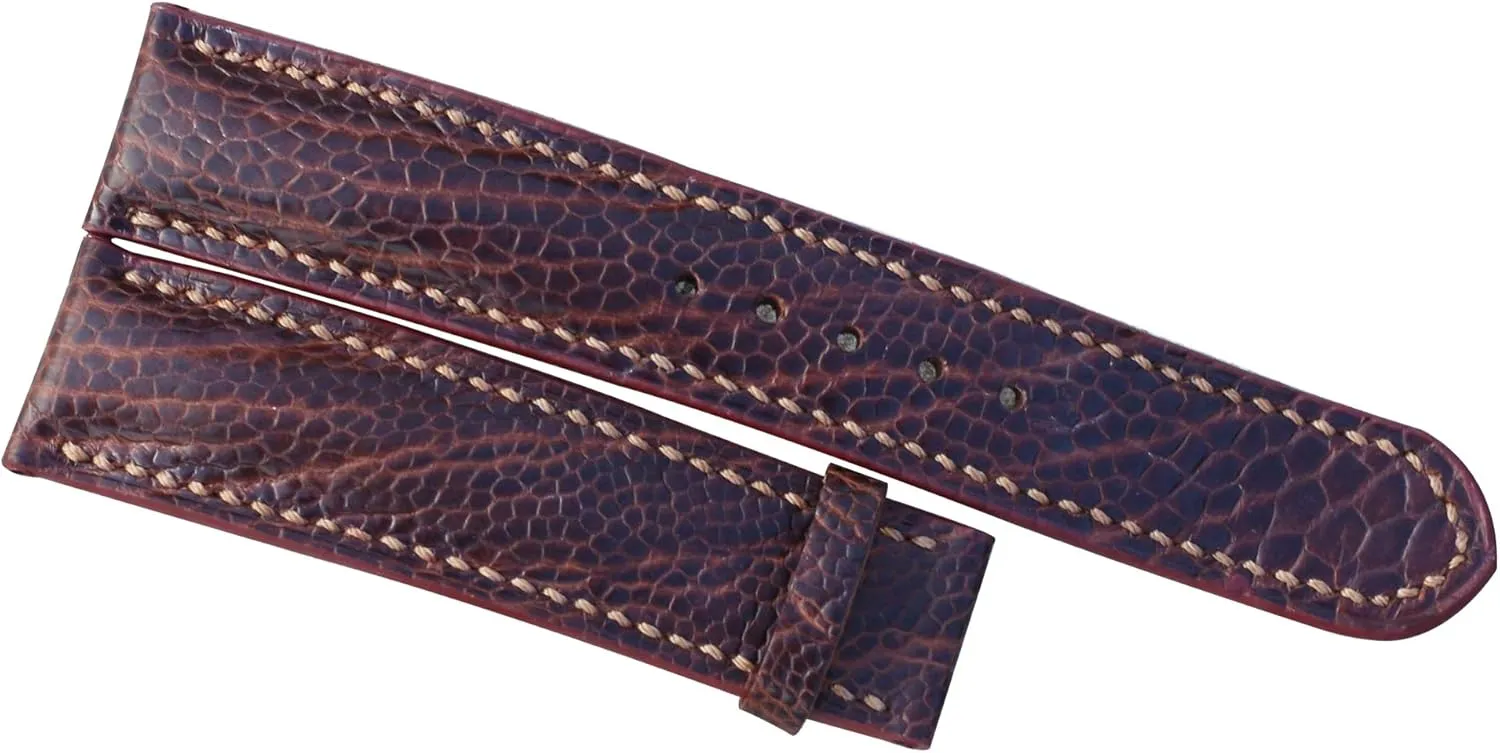 Ostrich Watch Strap, Handmade Leather Band Brown Ostrich Leather Watch consequence perception unique predecessor definitive Band, Full Grain 