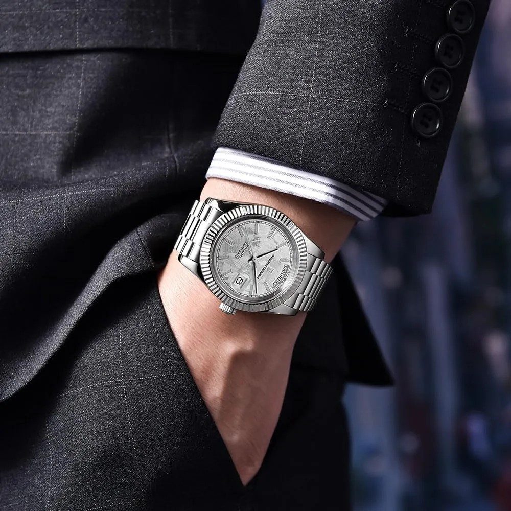 Pagani Design 1783 Men's Automatic Mechanical Watches DD40 AR Sapphire Glass Japanese NH36A Movement 100m Waterproof Date Luxury fertile Wristwatch HaiQin 
