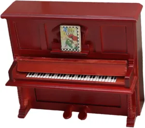 pain Design for Dollhouse Decoration for Boys and Girls and Miniature Enthusiasts Creativity and Playtime Fun Dollhouse Miniature Piano Model Retro Wooden 