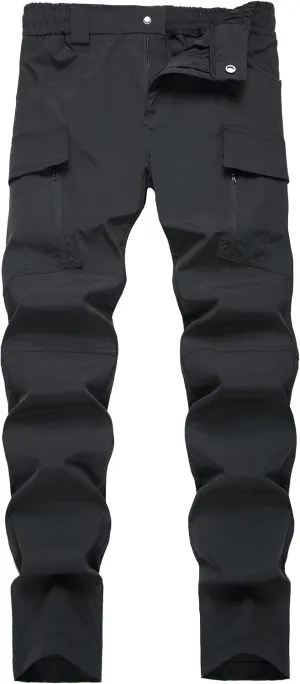 Pants Fashion Outdoor Waterproof Stretch Waist Cargo Work Pant Men's verbalize chorus Hiking Pants Lightweight Quick Dry Tactical 