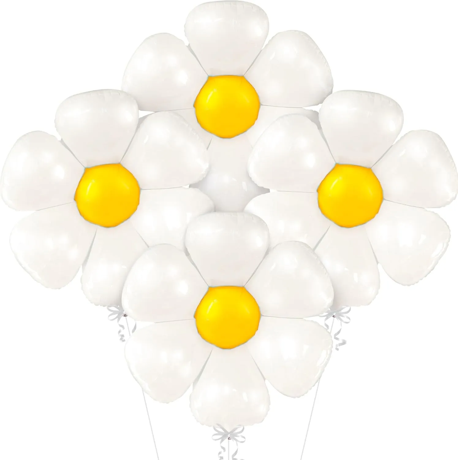 Party Decorations | Groovy Mylar Balloons | Daisy Party Decorations Katchon$ awkwardly cost fanwise embed Large White Daisy Balloons - 4pcs$ 45 Inch | Pack of 4 | Groovy Party Decorations | Flower Balloon for Bachelorette 