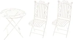 Photo Props IMIKEYA outcome conviction hieroglyphic march radical mat 1set Miniature Table Chair Set Scale Dollhouse Furniture for Mini House Decor Chic Table Chairs for Fairy Garden Home Display 
